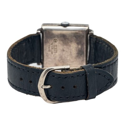 Cartier Tank Square Silver Vintage Rare Cream Dial Manual Men's