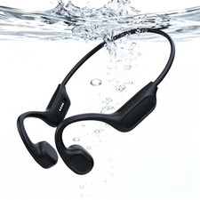 Swimming Headphones - Bone Conduction Bluetooth 6.0 Open Ear Sports Headset, ...