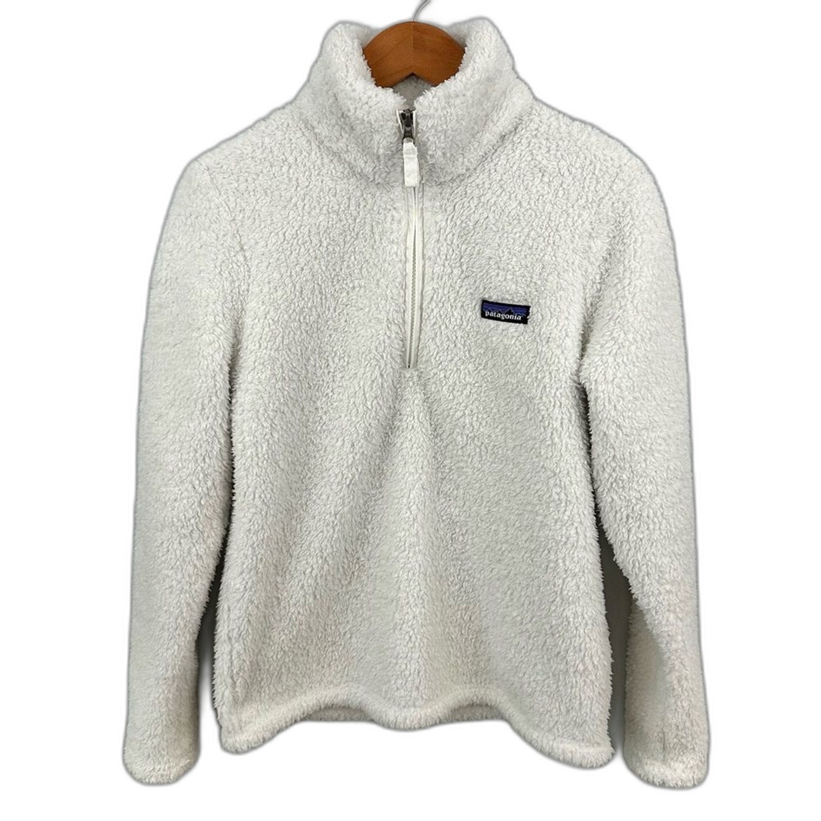 Patagonia Women’s White Los Gatos 1/4 Zip Fleece Size Small Quarter Zip Athletic
