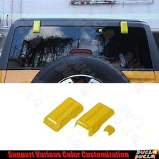 For Ford Bronco 21-24 Bright Yellow Rear Window Tailgate Glass Hinge Decor Trim