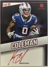 2024 Panini Luminance Keon Coleman RC Rookie Auto Year One Signature RPS Red Ink