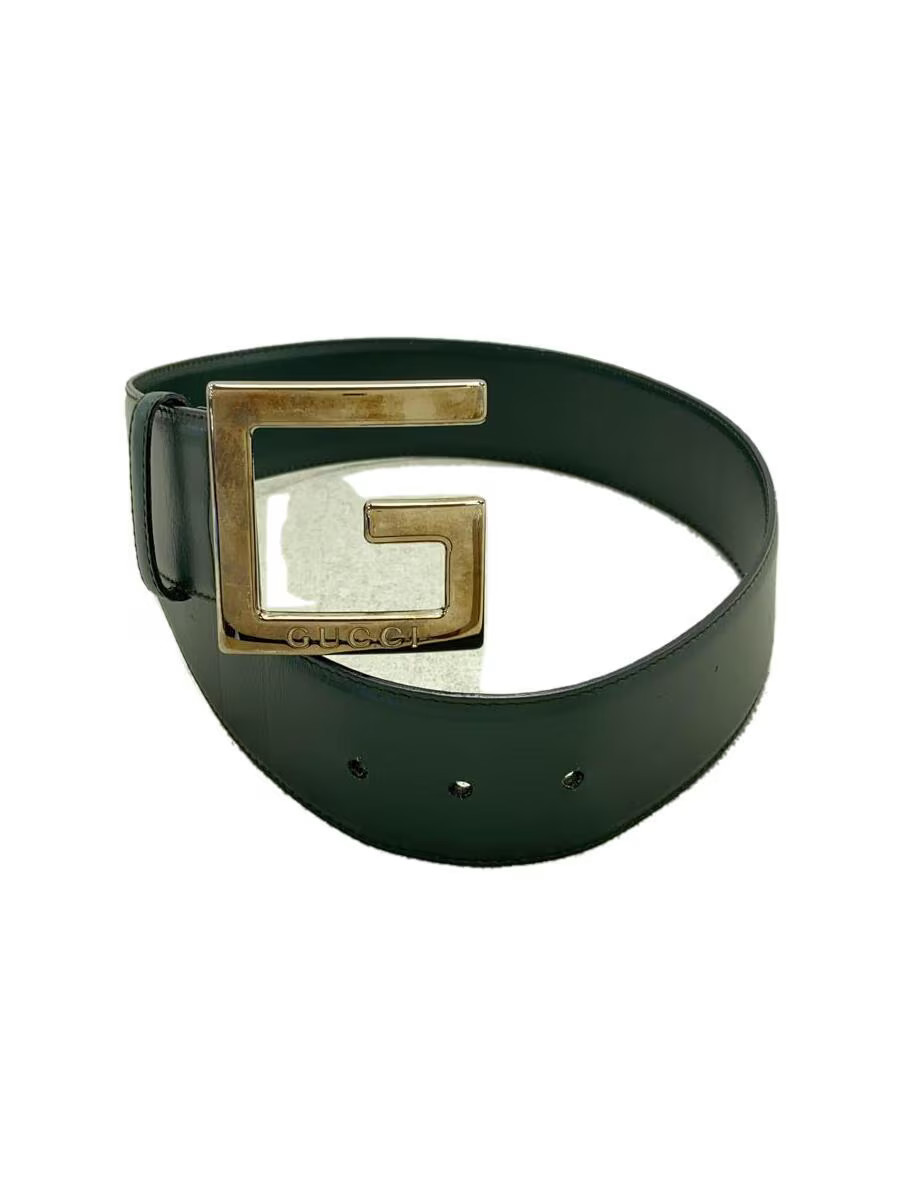GUCCI Green Leather Belt for Women in Sizes 65 and 26-image