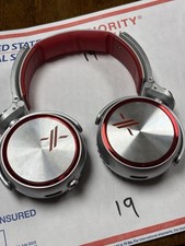 SONY MDR-X10 Wired Noise Cancelling Headphones Over-Ear Comfortable Silver Red