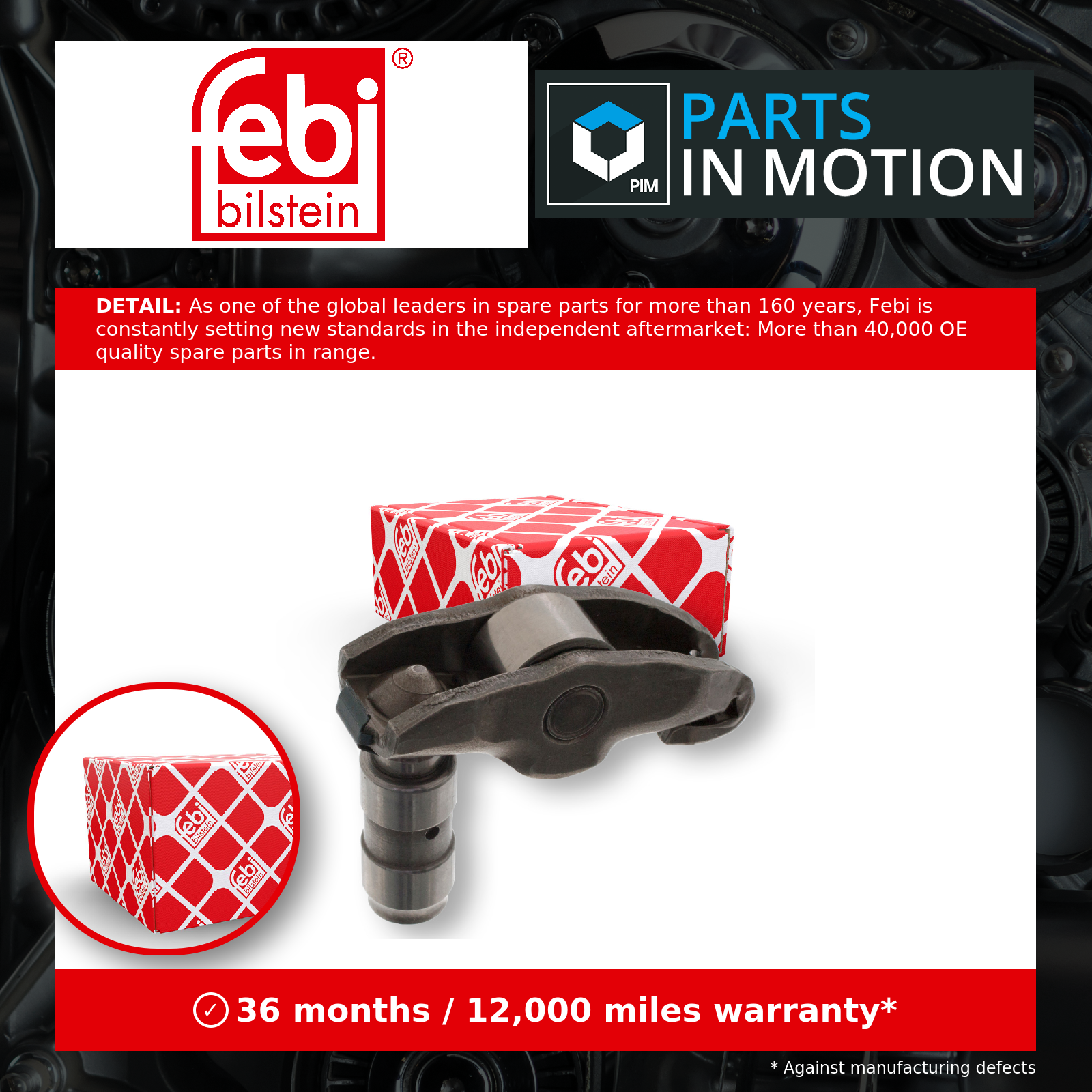 Valve lifter glass Intake Side Hydraulic 48797 FEBI BILSTEIN for LAND ROVER - Image 6