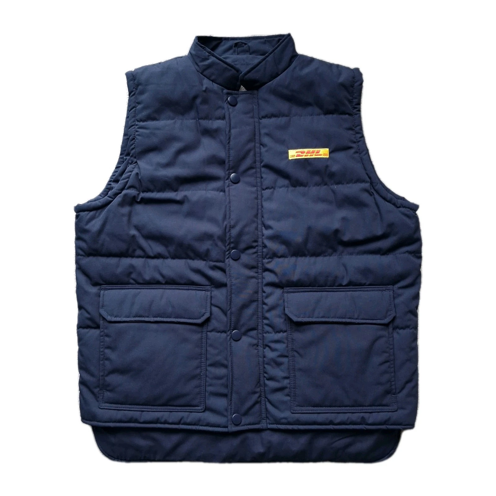 DHL ARCO Navy Padded Vest Gilet Bodywarmer (Embroidered Logo) - Men's Medium