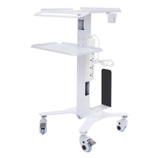 Mobile Computer Cart Medical Rolling PC Stand Desk Workstation Wheel Adjustable