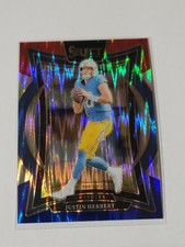 2024 Panini Select - Concourse Justin Herbert #41 Red & Blue Shock Prizm