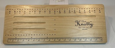 The Knotty do-it-all Beading Jewelry Making DIY Kit, Wooden Board 20''x8'' 