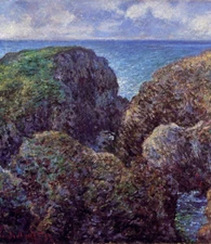 Claude Monet Port-Goulphar 8x10 Canvas Print | Small Impressionist Landscape Art