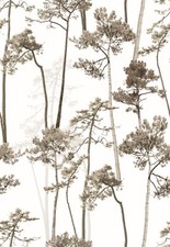 Range Of Trees PVC Wallpaper 17.3"X118" Peel And Stick Furniture Renovation