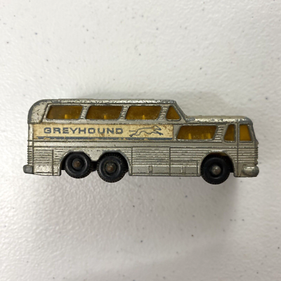 マッチボックス スーパーファースト No.66 グレイハウンドバス 新品同様 Vintage Matchbox Lesney No 66 Greyhound Coach Bus Made In