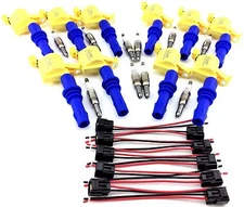 IGNITION COILS FORD F350 F450 F550 F53 10 SPARK PLUGS & PIGTAIL CONNECTOR CLIPS