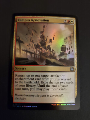 Campus Renovation Foil [March of the Machine: The Aftermath] Magic MTG NM