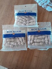 24 UNFINISHED Gallery SPINDLES - 2  Long, Woodworking Hardware, 3 New Bags