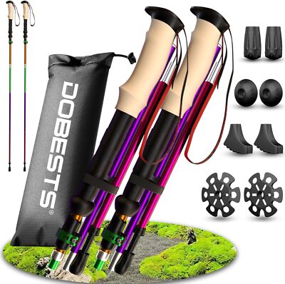 DOBESTS Wanderstöcke, Nordic Walking Stöcke Aluminium & Carbon, Trekking-Stöcke