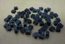 Lot of 60 Green LED circuit board indicator light 2 Pin 2.1 V Electrical lights 