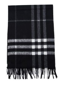 burberry black cashmere scarf