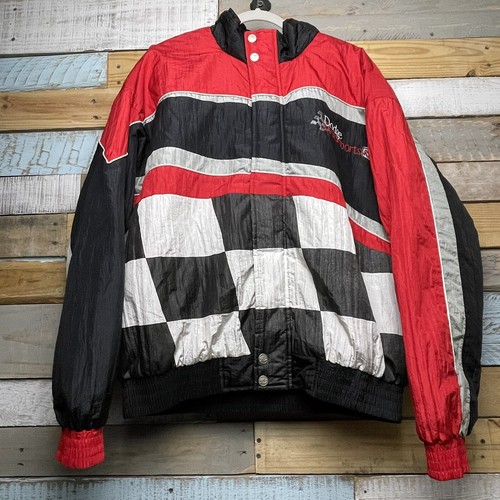 Heavy Race Flag Car Jacket Adult Size 