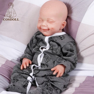 COSDOLL 18,5" Ganzkörper Silikon Reborn Baby Puppe Reborn JUNGE Puppe 6,83 Pfund Baby
