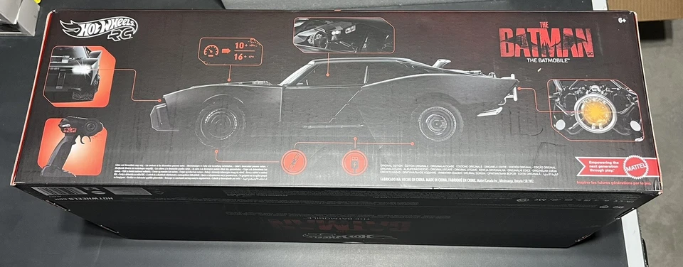 MATTEL Hot Wheels R/C The BATMAN Original Batmobile 1:10 Brand New In Hand / Box - Image 4 of 4