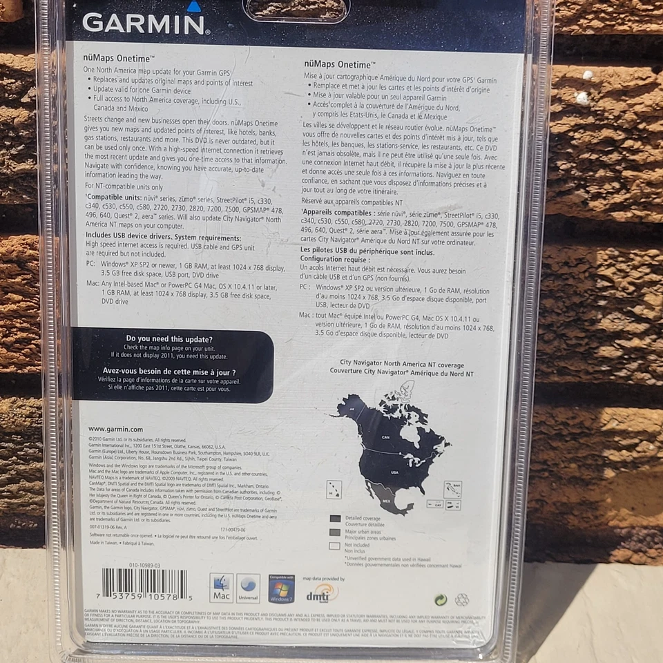 GARMIN NuMaps Onetime North America NT 2011 Update DVD Product Key - Image 2 of 4