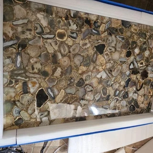 Natural Brown Agate Stone Countertops & Slabs – Premium Quality for Coffee Table - Image 3 of 4