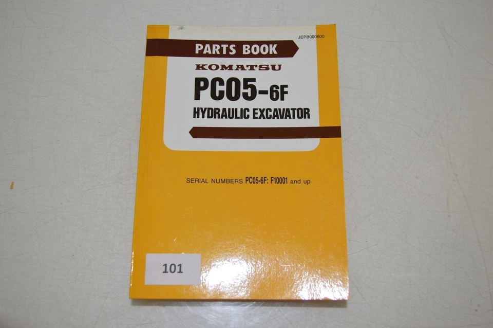 B101 - Komatsu Parts Book - Teile - Katalog für PC 06-6F Hydraulikbagger - Bild 1 von 1
