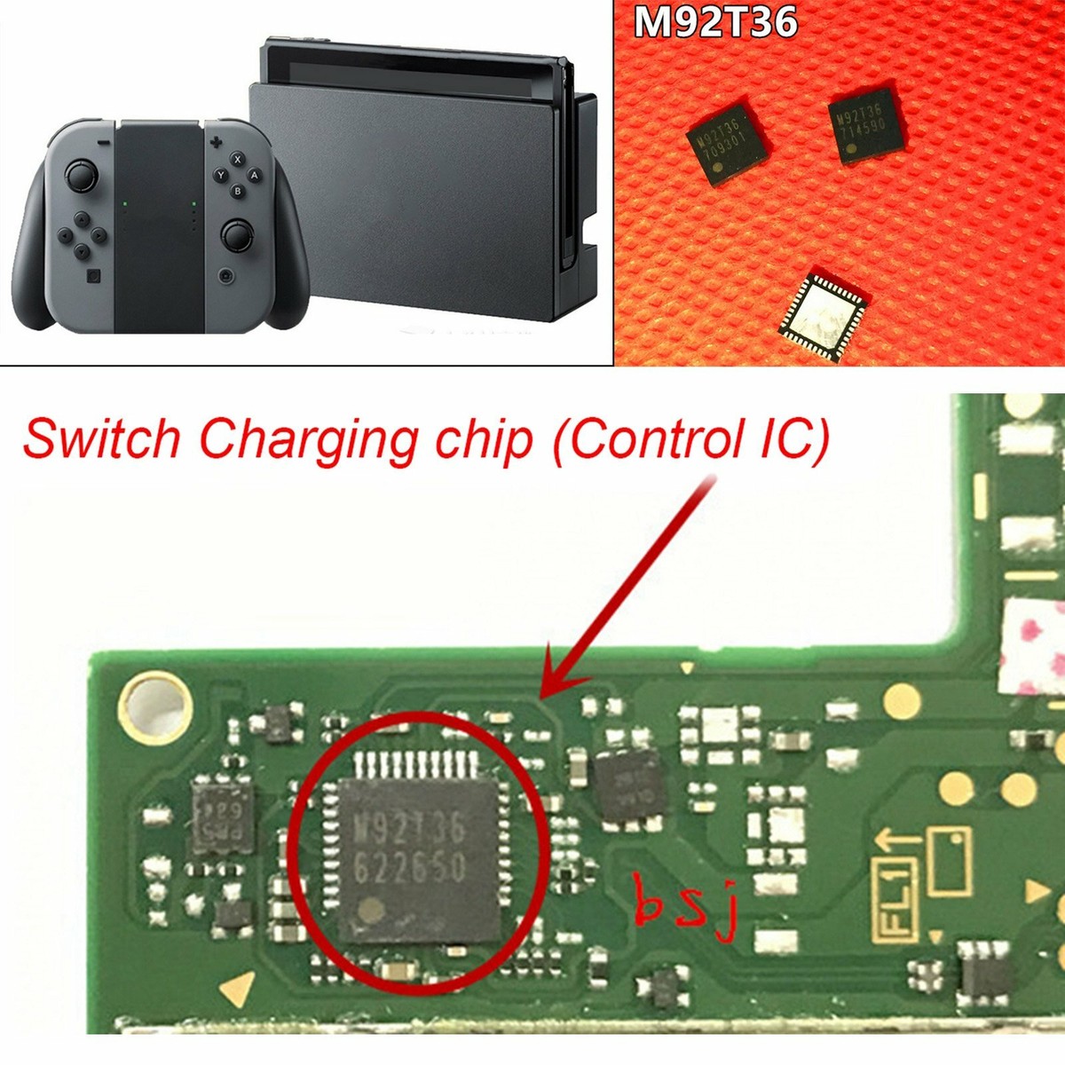 Original Charging Power Control IC Chip M92T36 For Game