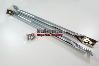 Chrome Fender to Radiator Support Bars Camaro Pontiac Firebird 67 68 69
