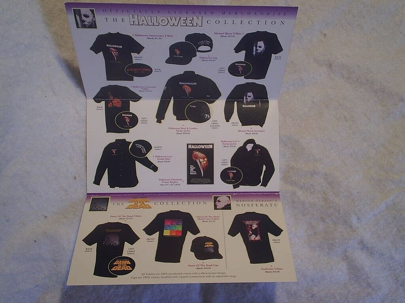 1998 HALLOWEEN MICHAEL MYERS AD FLYER,Hammer Collection,dawn of the dead