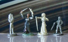 Rare Vintage Lot Dungeons  Dragons Metal Miniatures D D Fantasy Retro Gaming 19