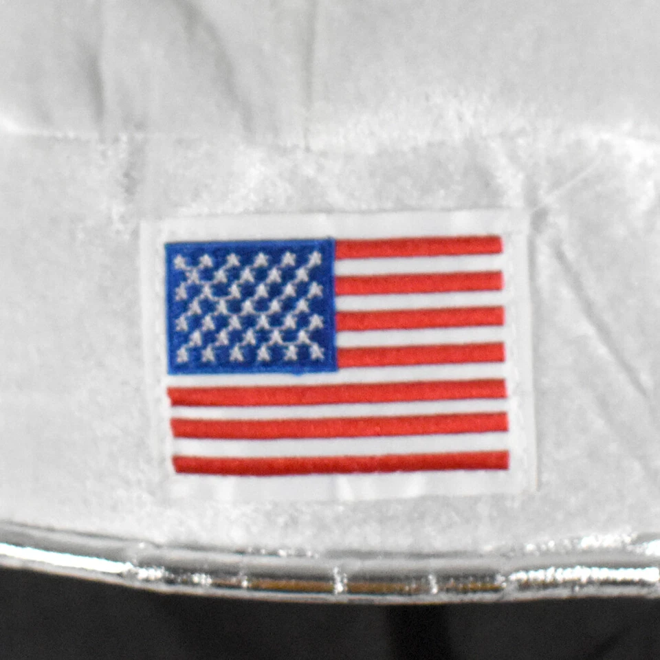 Capacete de pelúcia adulto Mars astronaut Spaceman branco - Imagem 4 de 4