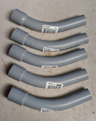 Lot of 5 - IPEX Kraloy 1/2 In. 45 Deg Standard Radius Belled End PVC Elbow IPEX