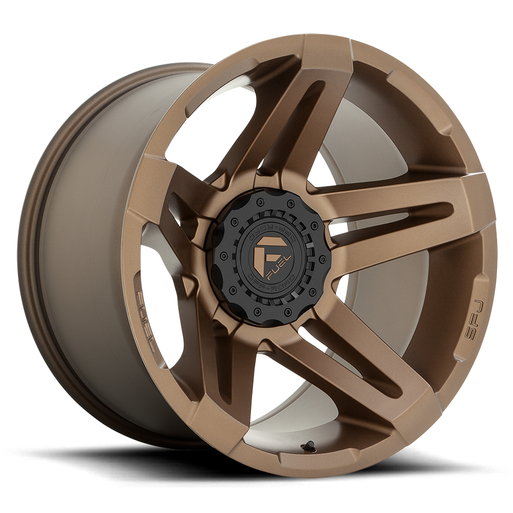 22 Inch Matte Bronze Wheels Rims Ford Bronco 6x5.5 Lug Fuel SFJ D765