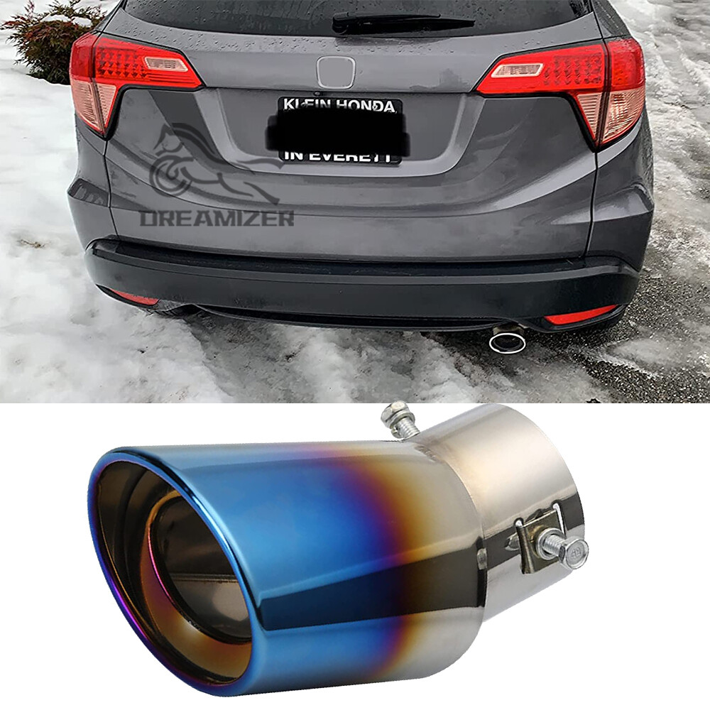 その他 Shi-1 Car Exhaust Pipe Muffler Tail Tip 1.5-2 inch Stainless Steel