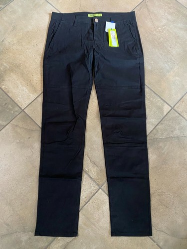 NEW VERSACE JEANS COUTURE TAPERED LEG JEANS SLIM BLACK VJ LOGO SZ 48 WOW!!!!
