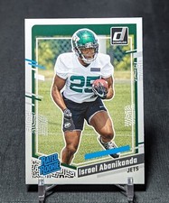 Israel Abanikanda Rated Rookie RC 2023 Donruss Card #379 New York Jets