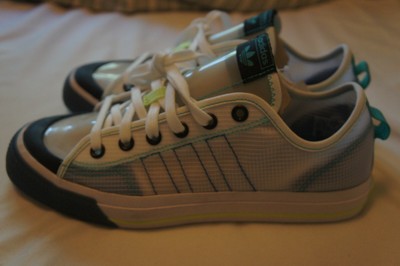 Size 9.5 - Adidas Nizza RF White Lush Blue for sale online  display picture 1