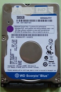 WD5000LPVT-22G33T0 DCM: HH0VJHBB | 13 SEP 2012 | Western Digital 500GB #03