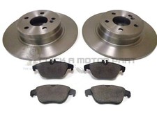 MERCEDES C220 CDi C250 COUPE 2011-2015 REAR 2 BRAKE DISCS AND PADS SET