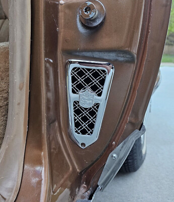 1977-1990 Chevy Caprice Impala chrome mesh door jam jambs dual 1977-1990 Chevy Caprice Impala chrome mesh door jam jambs dual