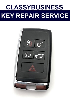 Reparaturservice für Land Rover Discovery Sport L550 5 Tasten Fernbedienung Schlüsselanhänger Etui
