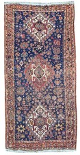 Tappeto qashghai kashguli antico persiano mis: 240X130cm