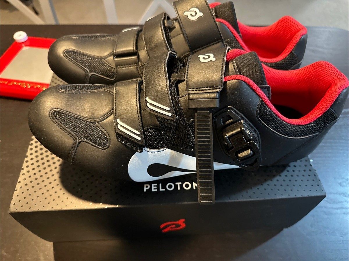 Peloton men\'s black white red PL-SH-B Cycling Shoes with Cleats Sz 48 / US 13.5 Peloton PL-SH-B Men main image 2