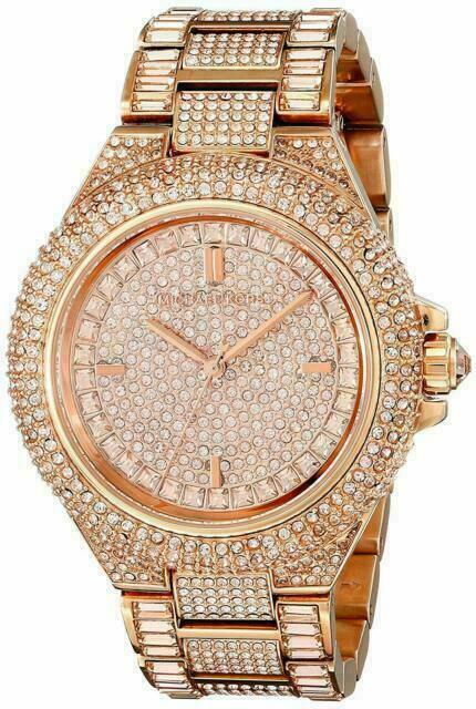 michael kors gold women's watch with diamonds