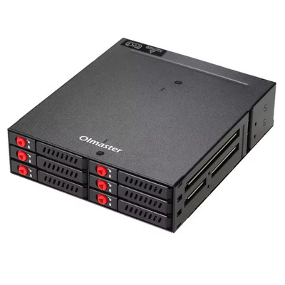 6-Bay 2.5'' SATA HDD/SSD Hot-Swap Wechselrahmen (Backplane)   Inkl. OVP & Zubehör