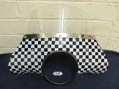 Lambretta Series 2 LI TV Series 3 LI Flyscreen Chequred with Fixings 006252