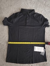 lululemon Men's ShowZero  Slim-Fit Polo Shirt Size L Color Black