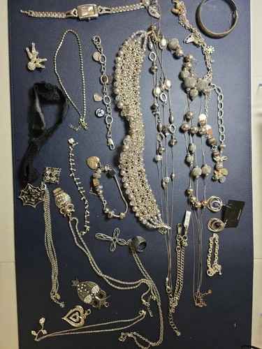 Silver Vintage Costume Play Jewelry
