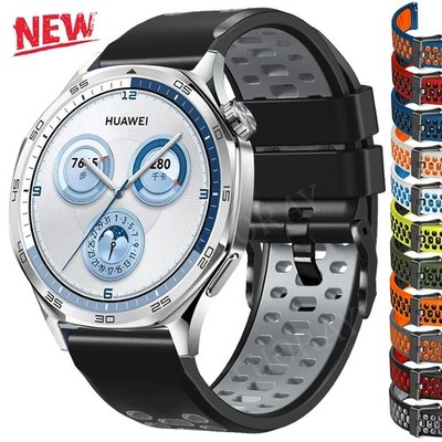 For Huawei Watch 4 3 Pro GT5 4 3 2/2e GT 6 5 Pro 46mm Silicone Sport Band Strap